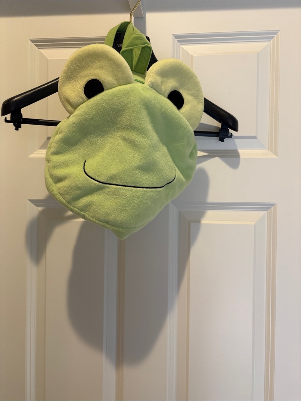 Plush Frog Kids Backpack - Light Green- 100% polyester